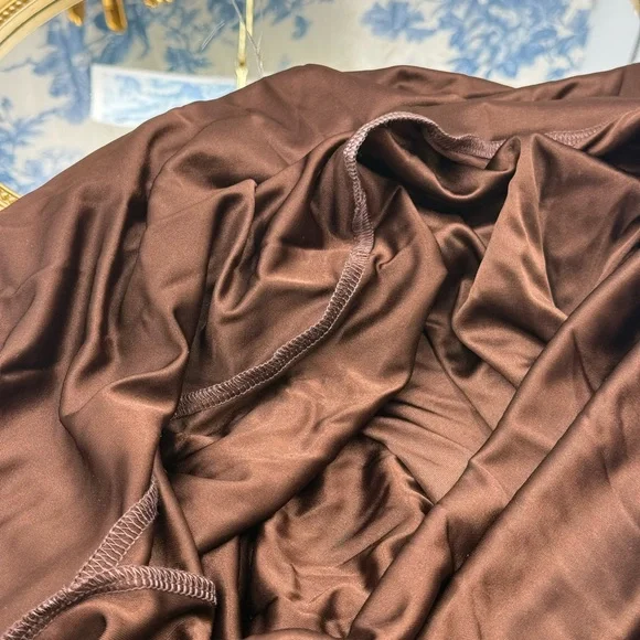 🆕 RAT & BOA 🧿 NWOT Deia Slinky Little Brown Jersey Dress, Sz M US 6 - Picture 14 of 16